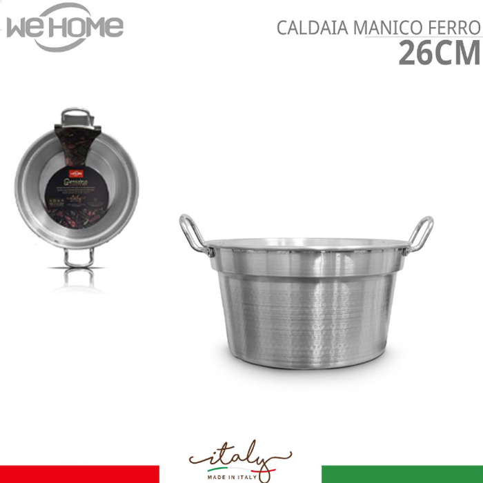 Pentola Caldaia Pomodoro in Alluminio Calderone Per Bollitura Varie Dimensioni - Foto 9 di 16