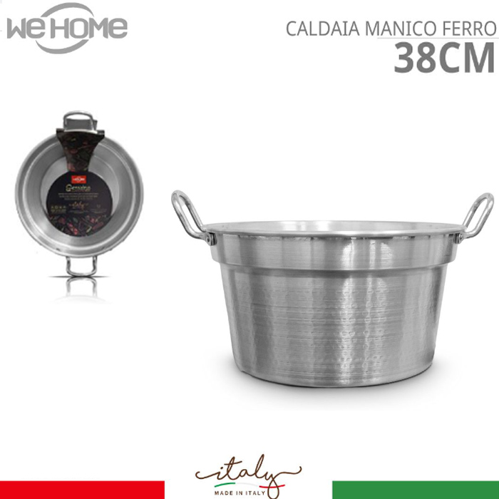 Pentola Caldaia Pomodoro in Alluminio Calderone Per Bollitura Varie Dimensioni - Foto 15 di 16