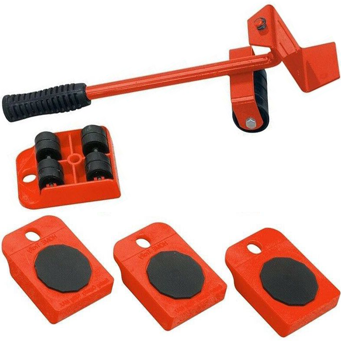 mobile a rotelle 1 asta di sollevamento e 4 ruote di spostamento Kit di sollevamento per mobili senza impatto set di leva e carrello per mobili mobile a rotelle 1 asta di sollevamento e 4 ruote di spostamento Kit di sollevamento per mobili senza impatto set di leva e carrello per mobili