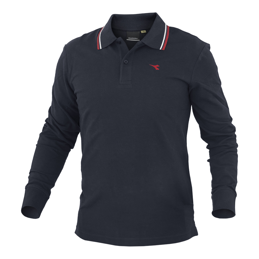 Polo manica lunga diadora clearance