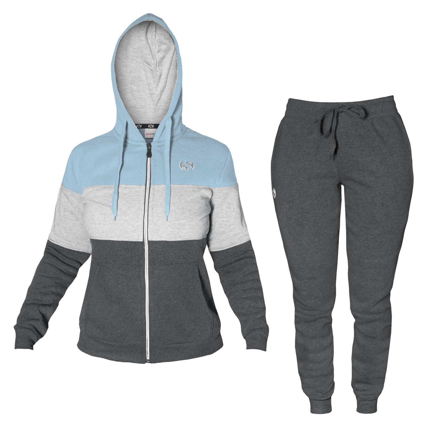Tuta / Pigiama Donna Homewear SUPERGA Cotone Felpato Full Zip Vari Modelli