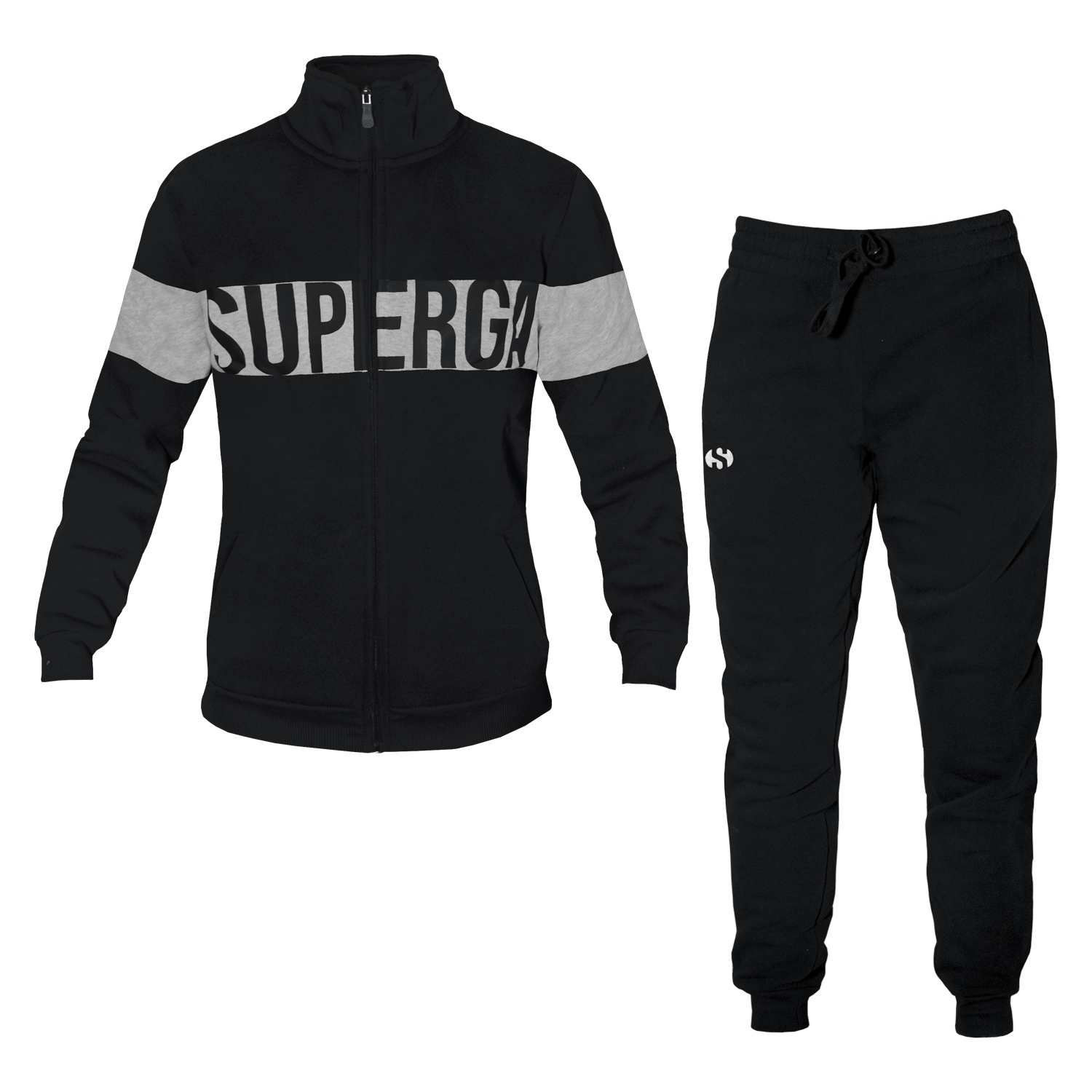 Tuta Homewear Pigiama Full Zip Blu E Bianca SSC Napoli - 11