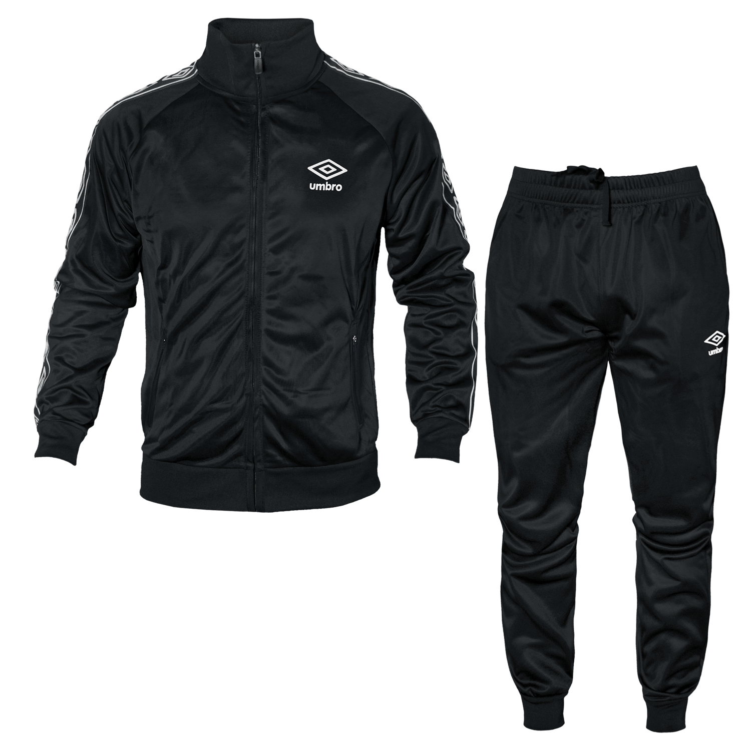 Umbro Survêtement Homme Full Zip Triacétate - Ensemble Sportswear Confortable Et Stylé (Noir, Bleu, Vert…)