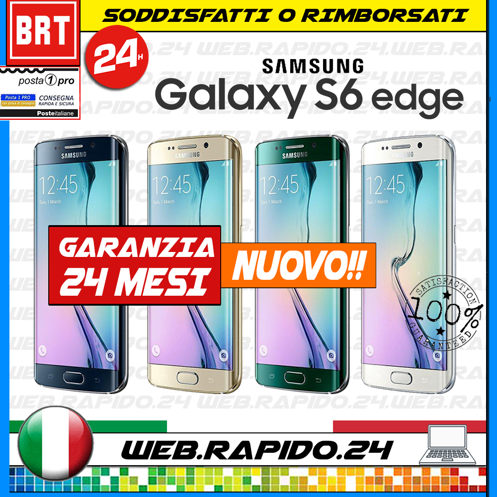 miniatura 8  - NUOVO! SMARTPHONE SAMSUNG GALAXY S6 EDGE G925 16GB 32GB GARANZIA ITALIA! 24H!